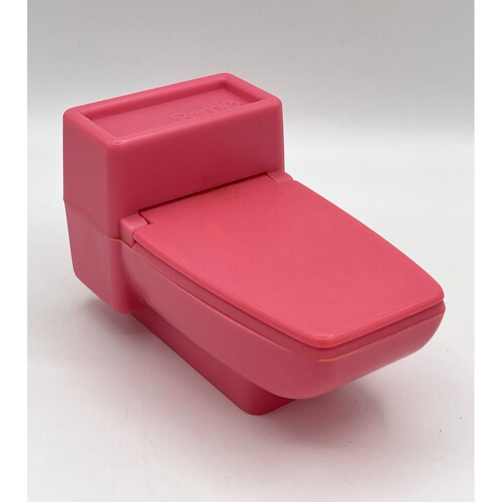 Vintage 1979 Mattel Barbie Dream House Pink Toilet Bathroom Furniture Replacemen